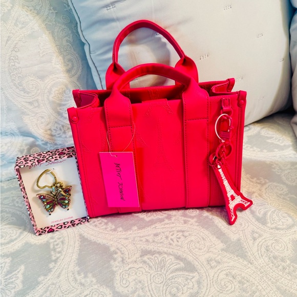 Betsey Johnson Handbags - Betsey Johnson Pink Tote Bag